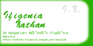 ifigenia nathan business card